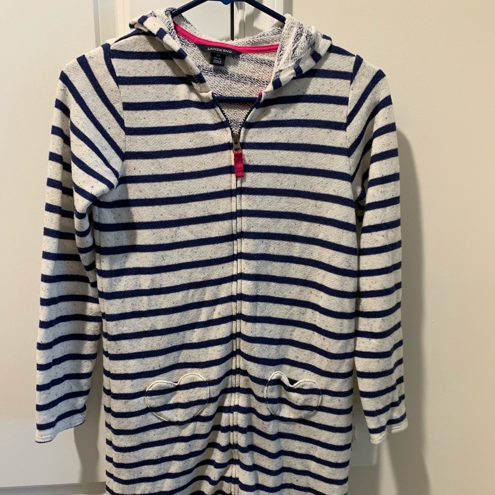 Girls Lands End swim cover up. Size M 10-12